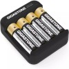 GIGASTONE Constant Voltage Rechargeable AA Batteries (4 Pack), 3000mWh, Lithium
