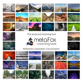 metaFox Coaching Picture Cards | Pathways of Life | 52 High-Quality Postcards for Coaching and Therapy | As Icebreaker for Workshops and Team Building Activities