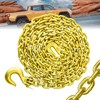 Log Chain 3/8 Chain G80 Tow Chains with Hooks 14ft