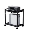 Curtainboro 2 Tier PC Tower Stand, Height Adjustable Computer Tower