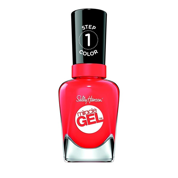 Sally Hansen Miracle Gel Nail Polish, World Wide Red, Pack of 1