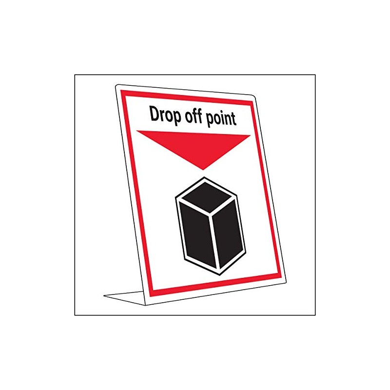 Vsafety Covid Retail Desk Sign - Drop Off Point -