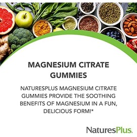 Natures Plus  Citrato de magnesio 105 mg gomitas 75 g  Magnesium Citrate 105 Mg Gummies 75