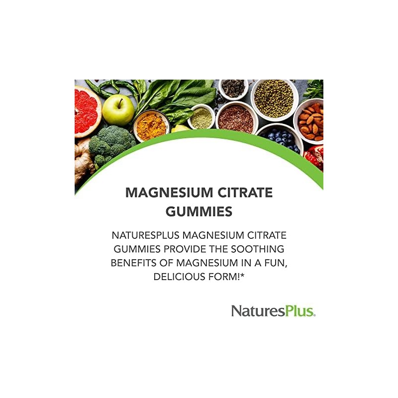 Natures Plus Citrato de magnesio 105 mg gomitas 75 g