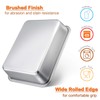 Small Lasagna Pan, E-far 10.6x8.3x3.2 Inches Deep Rectangular Baking Roasting