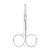 Nose Scissors, Nose Trimmer, Eyebrow Scissors, Beard Scissors (Silver)