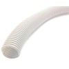 Electriduct Split Wire Loom Tubing Polyethylene Corrugated Flexible Conduit - 3/8" Nominal Size - 50 Feet - White