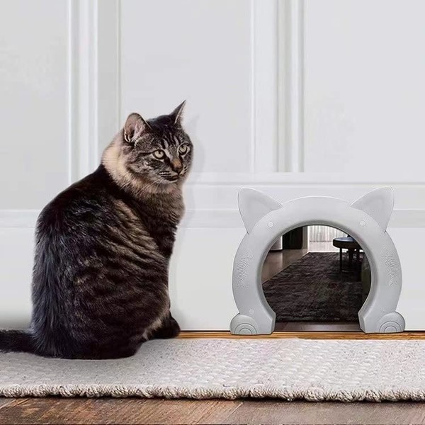Cat Door Interior Pet Doors for Cats Kitty Shaped Hole