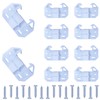 AceOrbit 10 Pack White Drawer Guides for Old Drawers Plastic