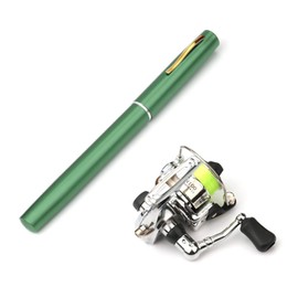 Lixada Collapsible Mini Pen Fishing Pole Kit - Telescopic Fishing Rod Spinning Reel Combo Kit