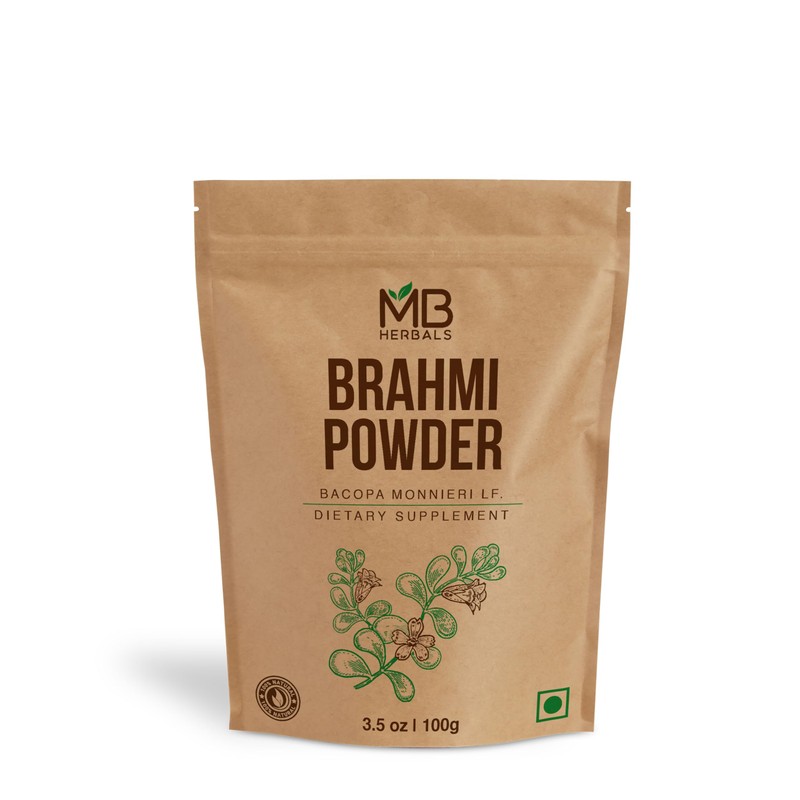 MB Herbals Pure Brahmi Powder 100g | 3.5 oz |