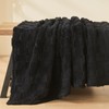 NEWCOSPLAY Super Soft Throw Blanket Black Premium Silky Flannel Fleece
