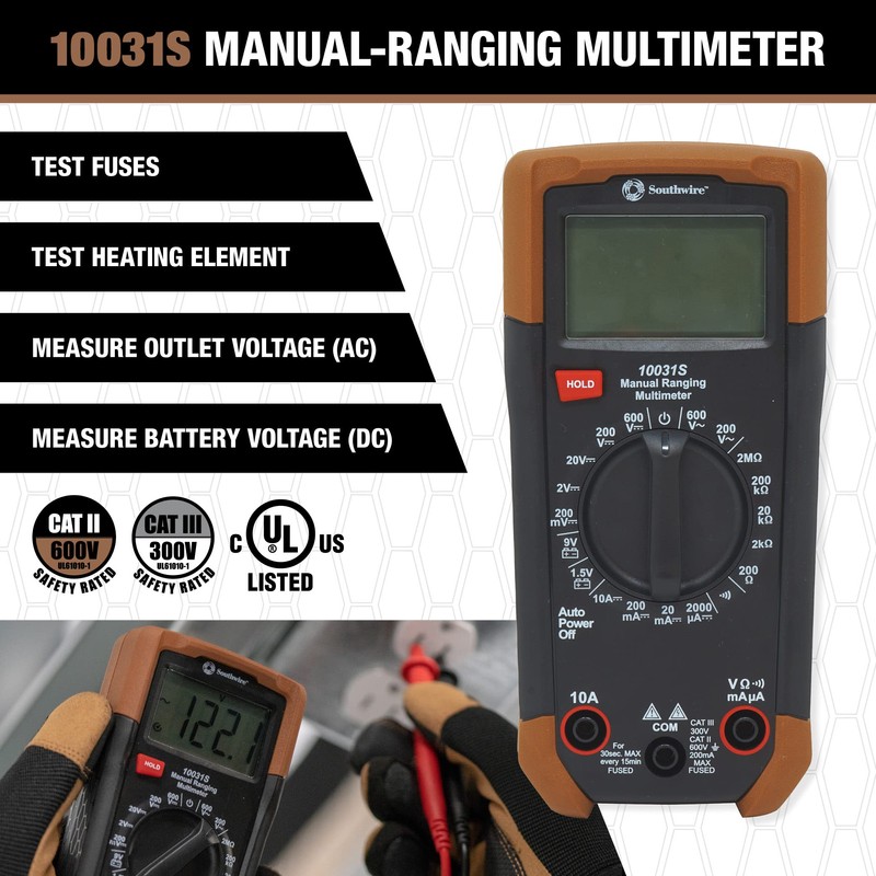Electrical Maintenance Tool Kit including Multi-Tool Pliers, Multimeter, Multi-Bit Screwdriver,