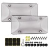 Clear License Plate Cover & Frames, 2PCS License Plate Protector