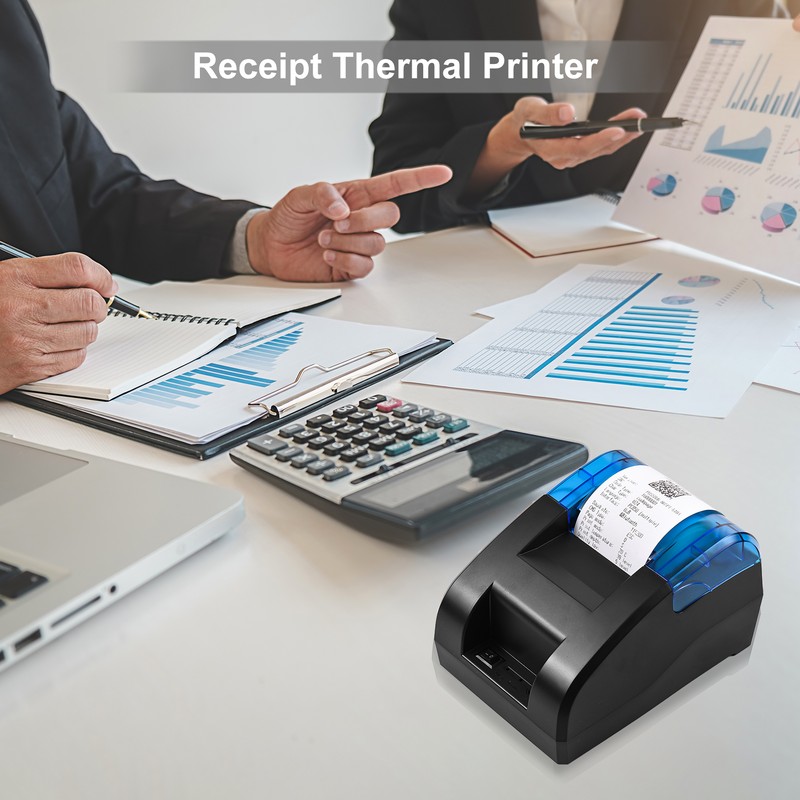 BISOFICE 58mm Thermal Receipt Printer Desktop USB&BT Wireless Connection Printer