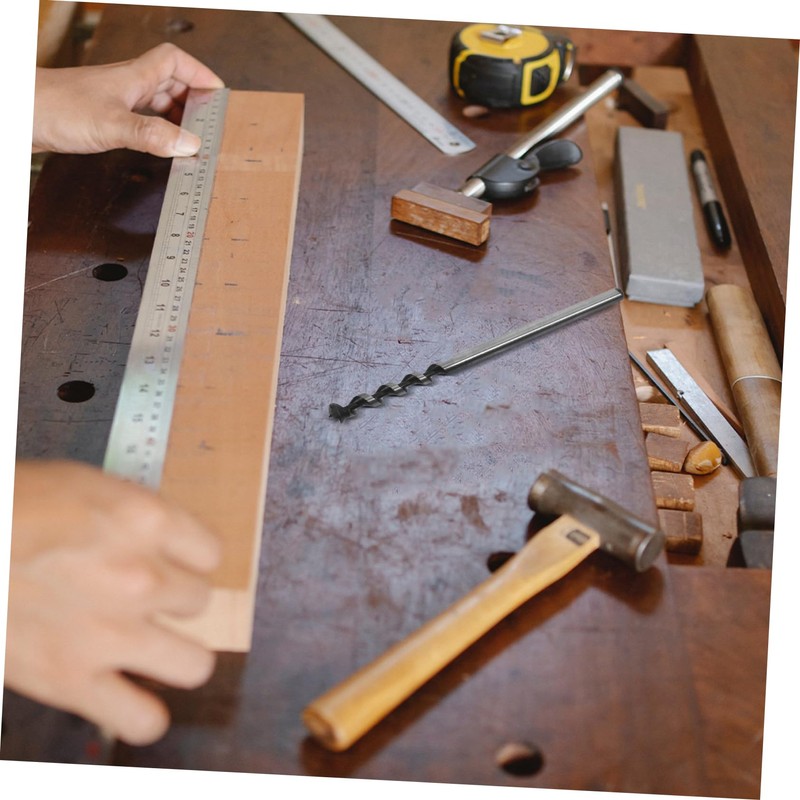 iplusmile Square Hole Mortising Drill Bit Carbon Steel Chisel for