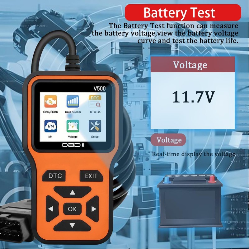 OBD2 Scanner Diagnostic Tool - Check Engine Light Code Scanner