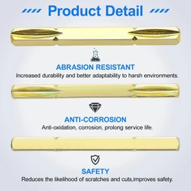 VYH Spindle 3-3/4 Long Replacement Andersen Door Handle Parts, Compatible with Andersen Patio Doors, Frenchwood Hinged Door, Andersen Storm Door Handle Replacement Spindle 2579830 (2, Colored zinc)