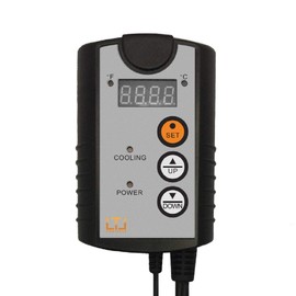 LTL Controls Digital Cooling Temperature Controller for Fans and Vents with Probe 40F to 108F 1000W Capacity