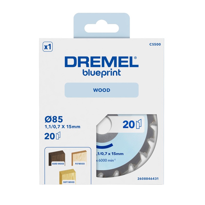 Dremel Blueprint Wood Circular Saw Blade 85 x 1.1/0.7 x