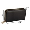 GRESEL Women's Wallet in Faux Leather, with Zipper and Coin
