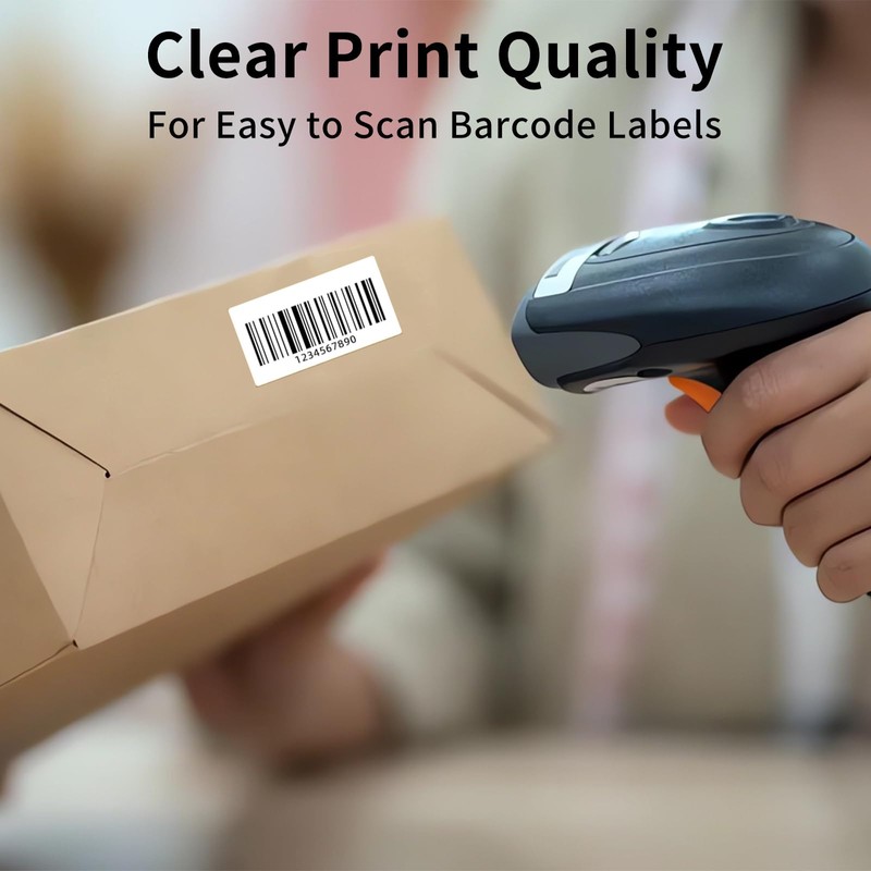 OausTect Thermal Labels 2.25 x 1.25, White Blank Thermal Printer