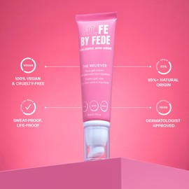 Fit.Fe By Fede The Reliever Face Gel-Cream - Hydrating Face Moisturizer for Women - Facial Moisturizer - Vegan Facial Skin Care Products - 1.7 oz