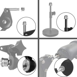 JUTOSU Microphone Screw Adapter Camera Screw Converter Adapter 3/8" Female to 5/8" Male Adapter Screw Type Adapter Aluminum Alloy Tripod Adapter 3/8" to 5/8" Tripod Laser Adapter Conversion Screw
