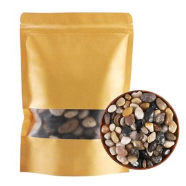 Polished River Stones Natural Decorative River Pebbles Rocks Mixed Color Pebbles Aquarium Gravel River Rock for Outdoor/Indoor Decor, Vase Fillers, Fish Tank, Landscaping(2.5lb, 0.8-1.6 Inches)