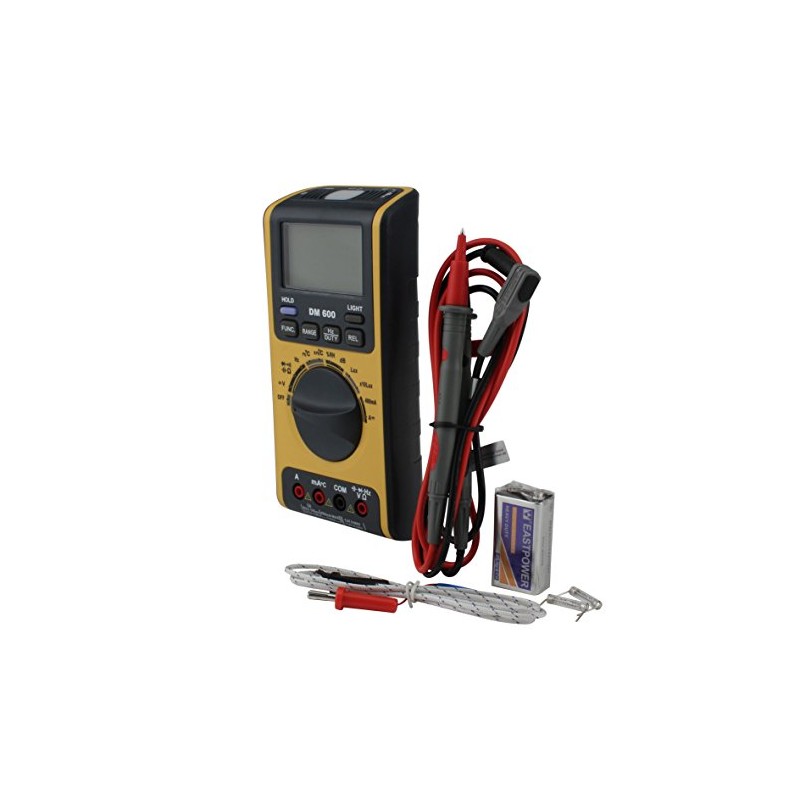 Unitec DM600 46044 Digital Multimeter 5-in-1 Black/Yellow