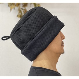 World First! Komuso Full Armor Sauna Armor Hard & Soft Black Komuso Mesh Double!! Next Generation 3 Layer Mesh Material Sauna Hat Cossack Style, Black