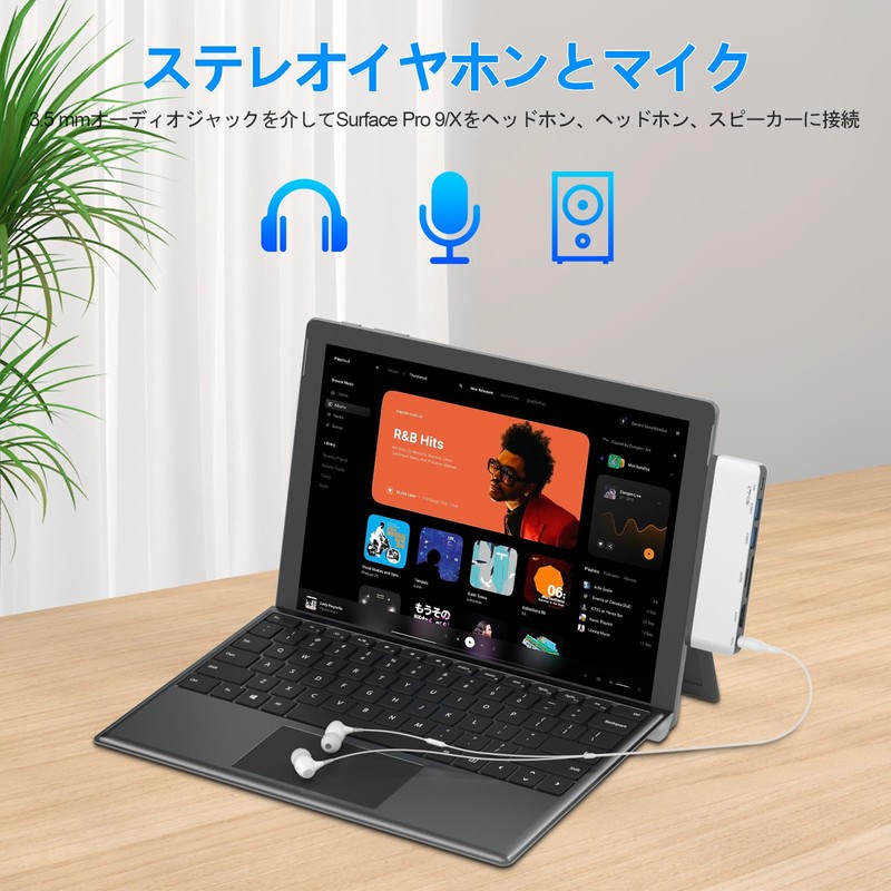 Surface Pro 9 Hub 4K HDMI, USB-C Thunerbolt 4 (Video+Data+100W