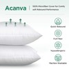 Acanva Square Premium Throw Pillow Inserts with Microfiber Filled, Lumbar