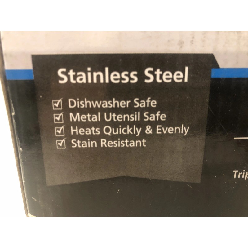 Mainstays 5 Piece Cookware Set Stainless Steel 2 Saucepans, 1