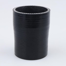 AC PERFORMANCE ID 2-1/8" to 2" (54mm to 51mm) Silicone Hose Straight Reducer 3-Ply Reinforced Black, 3" Length