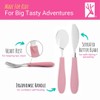 Elk and Friends Kids Silverware with Silicone Handle | Childrens