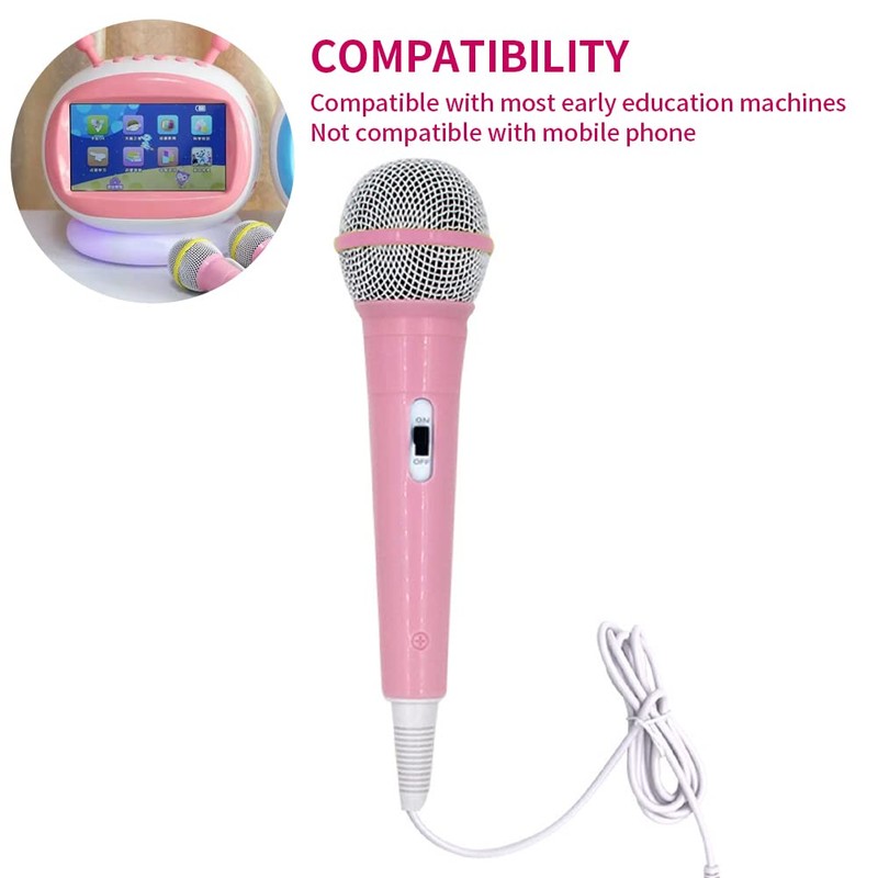 EKDJKK Wired Microphone, Portable Wired Dynamic Microphone 3.5mm Jack Lightweight