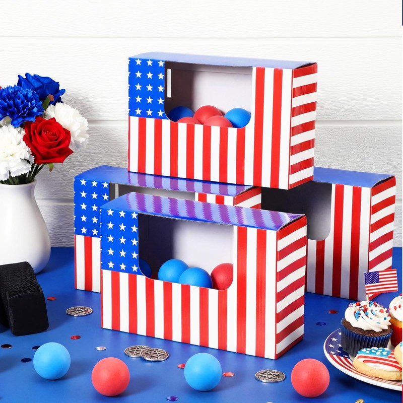 Lunmon 4 Sets Red White Blue Games Swing Shaking Balls