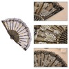 LOYELEY Flower Fan Rose Pattern Folding Dance Dance Spanish Don