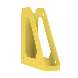 DONAU 7462101PL-11 Magazine File Modern Design/Pack of 1 / A4 - Yellow Pastel Colour/Openwork/Polypropylene/Plastic/Desk Organiser for Magazines