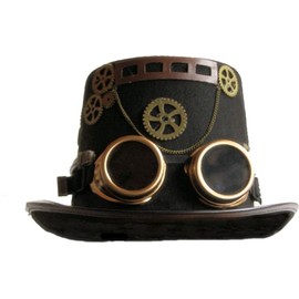 Nemesis Now Cogsmith's Hat Steampunk Pack of 3 Polyester Black
