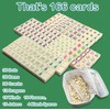 TUSAUW Mini American Mahjong Tile Set Include 166 0.8 Inch
