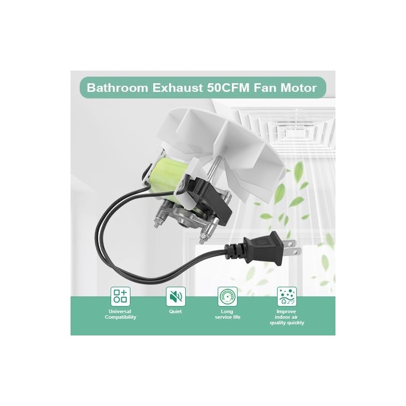 MEGAttA Universal Bathroom Vent Fan Motor Replacement Kit SM550 -