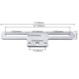 Dannisly Universal Motorcycle License Plate Bracket, Adjustable Motorcycle License Plate Holder, Motorcycle License Plate Frame, Silver