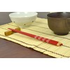 aoba Chopsticks Dishwasher Safe, Natural Wood Color Pencil Border Red
