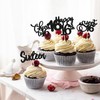 Paquete de 30 adornos para magdalenas de feliz cumpleaños 16,