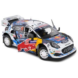 DCD Ford for Puma Rally1 Hybrid #16 2024 Adrien Fourmaux Alexandre Coria 3rd Place 'Rally Sweden' 1/18 Competition Diecast Toys