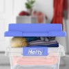 Hefty 2pk Hefty 18 Quart Clear Plastic Latched Storage Bin
