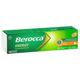 Berocca Energy Orange Effervescent Tablets 15 Pack