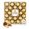 Ferrero Rocher, 24 Count, Premium Milk Chocolate Hazelnut, Chocolates for